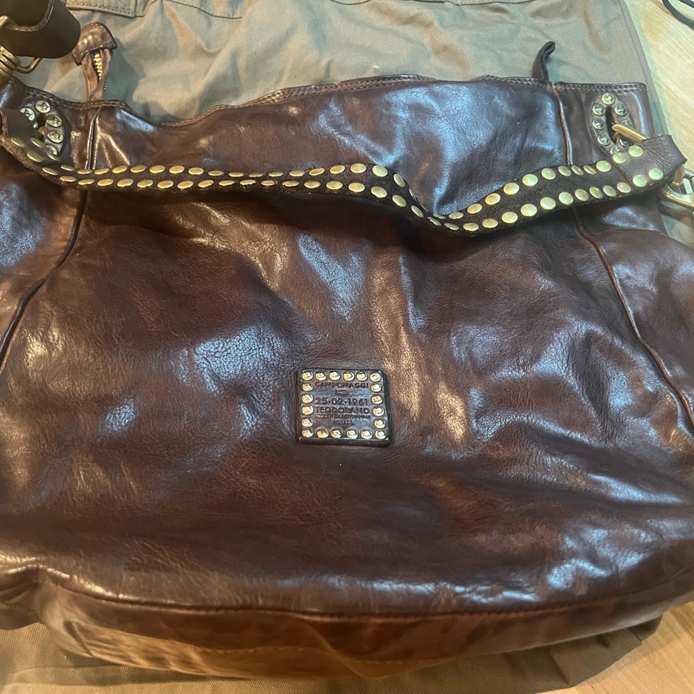 Campomaggi Alabama Line Shoulder Bag Italian Hand Crafted